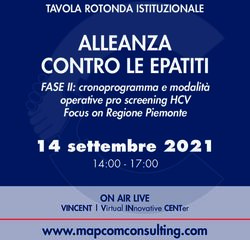 ALLEANZA CONTRO LE EPATITI - FASE II: cronoprogramma e modalit&agrave; 14 settembre 2021 - VINCENT