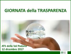 GIORNATA della TRASPARENZA - ATS della Val Padana 12 dicembre 2017 - ATS Val Padana
