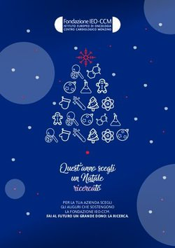 Quest'anno scegli un Natale ricercato - FAI AL FUTURO UN GRANDE DONO: LA RICERCA - Fondazione IEO-CCM