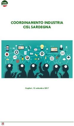 COORDINAMENTO INDUSTRIA CISL SARDEGNA - Cagliari, 12 settembre 2017