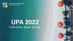 UPA 2022 Come prima. Meglio di prima - Ente Bilaterale Industria Turistica