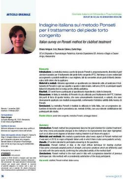 Indagine italiana sul metodo Ponseti per il trattamento del piede torto congenito Italian survey on Ponseti method for clubfoot treatment