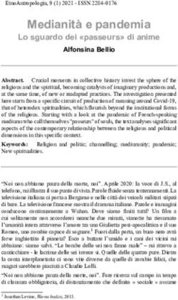 Medianit&agrave; e pandemia Lo sguardo dei "passeurs" di anime - GSRL