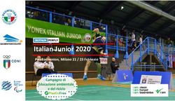 ITALIAN JUNIOR 2020 PALABADMINTON, MILANO 21 / 23 FEBBRAIO - FEDERAZIONE ITALIANA BADMINTON