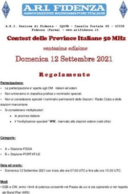 Domenica 12 Settembre 2021 - Contest delle Province Italiane 50 MHz - ARI Fidenza