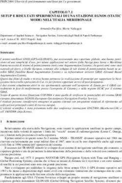 CAPITOLO 7.1 SETUP E RISULTATI SPERIMENTALI DI UNA STAZIONE EGNOS STATIC