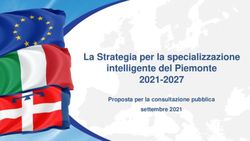 La Strategia per la specializzazione intelligente del Piemonte 2021-2027 - Proposta per la consultazione pubblica settembre 2021 - Polo CLEVER