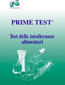 PRIME TEST Test delle intolleranze alimentari