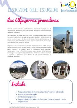 LAS ALPUJARRAS GRANADINAS - DESCRIZIONE DELLE ESCURSIONI - INMSOL