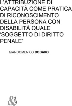 L'ATTRIBUZIONE DI CAPACITÀ COME PRATICA DI RICONOSCIMENTO DELLA PERSONA CON DISABILITÀ QUALE 'SOGGETTO DI DIRITTO PENALE' - GIANDOMENICO DODARO