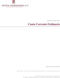 Conto Corrente Ordinario - Banca Passadore