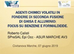 AGENTI CHIMICI VOLATILI IN FONDERIE DI SECONDA FUSIONE DI GHISA E ALLUMINIO: FOCUS SU BENZENE E FORMALDEIDE - Roberto Calisti SPreSAL Epi Occ ...