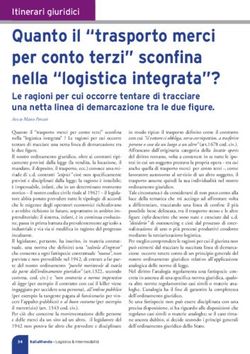 Quanto il "trasporto merci per conto terzi" sconfi na nella "logistica integrata"?