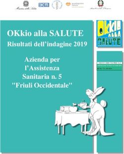 OKkio alla SALUTE Risultati dell'indagine 2019 Azienda per l'Assistenza Sanitaria n. 5 "Friuli Occidentale" - Azienda sanitaria Friuli Occidentale ...