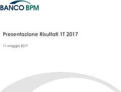 Presentazione Risultati 1T 2017 - 11 maggio 2017 - Gruppo Banco BPM
