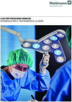 LUCE PER POSTAZIONI MEDICHE APPARECCHI PER IL TRATTAMENTO E LA VISITA