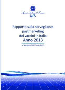 Anno 2013 Rapporto sulla sorveglianza - postmarketing dei vaccini in Italia www.agenziafarmaco.gov.it - Aifa