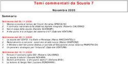 Temi commentati da Scuola 7 - Novembre 2020 - CNOS-FAP