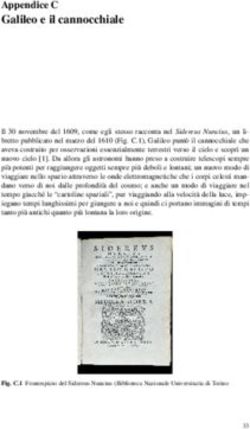Galileo e il cannocchiale - Appendice C