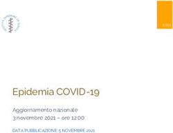 Epidemia COVID-19 Aggiornamento nazionale 3 novembre 2021 - ore 12:00 - DATA PUBBLICAZIONE: 5 NOVEMBRE 2021 - ISS