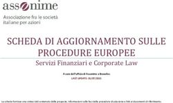 SCHEDA DI AGGIORNAMENTO SULLE PROCEDURE EUROPEE - Assonime