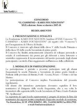 CONCORSO "IL CAMMINO - KARIS FOUNDATION" - Istituto ...