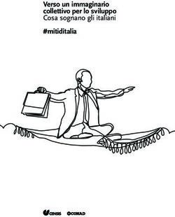 Verso un immaginario collettivo per lo sviluppo Cosa sognano gli italiani #mitiditalia
