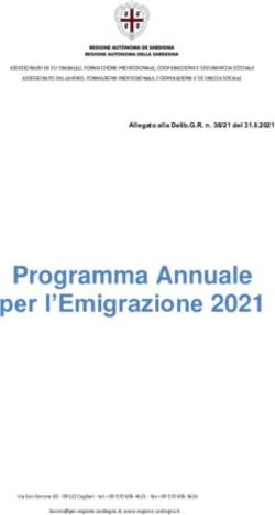 Programma Annuale per l'Emigrazione 2021 - Delibere ...