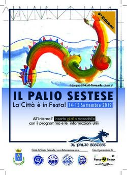 IL PALIO SESTESE La Città è in Festa! 14-15 Settembre 2019 - Comune di Sesto Calende