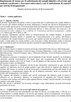 Regolamento di Ateneo per il conferimento dei compiti didattici e di servizio agli studenti a professori e ricercatori universitari, e per il ...