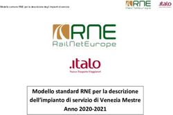 Modello standard RNE per la descrizione dell'impianto di servizio di Venezia Mestre Anno 2020 2021 - Modello comune RNE per la descrizione degli ...