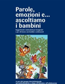 Parole, emozioni e... ascoltiamo i bambini - A cura del gruppo interistituzionale sul maltrattamento e abuso all'infanzia e all'adolescenza