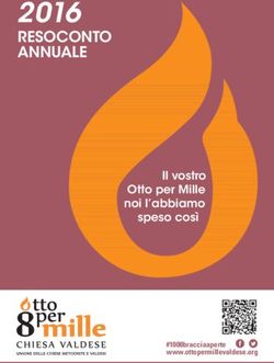 2016 RESOCONTO ANNUALE - Il vostro Otto per Mille noi l'abbiamo speso così - Otto per mille valdese