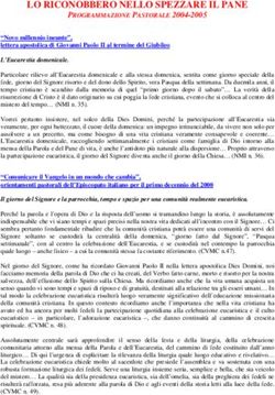 LO RICONOBBERO NELLO SPEZZARE IL PANE