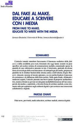 DAL FAKE AL MAKE. EDUCARE A SCRIVERE CON I MEDIA - Riviste Erickson