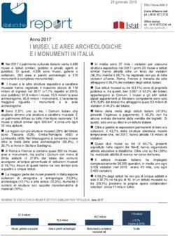 I MUSEI, LE AREE ARCHEOLOGICHE E I MONUMENTI IN ITALIA