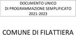 COMUNE DI FILATTIERA DOCUMENTO UNICO DI PROGRAMMAZIONE SEMPLIFICATO 2021-2023 - Comune di ...