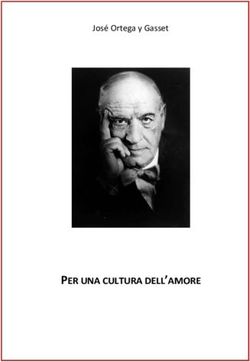 PER UNA CULTURA DELL'AMORE - Jos&eacute; Ortega y Gasset