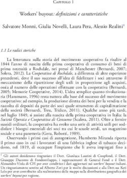 Workers' buyout: definizioni e caratteristiche Salvatore Monni, Giulia Novelli, Laura Pera, Alessio Realini1 - Comune-info