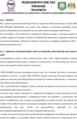 REGOLAMENTO ONE DAY DRESSAGE TRIVENETO - Oipes