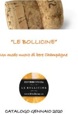 "LE BOLLICINE" - CATALOGO GENNAIO 2020 Un modo nuovo di bere Champagne