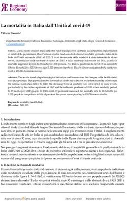 La mortalit&agrave; in Italia dall'Unit&agrave; al covid-19 - Regional Economy