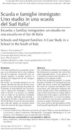 Scuola e famiglie immigrate: Uno studio in una scuola del Sud Italia1 - Revistas UM