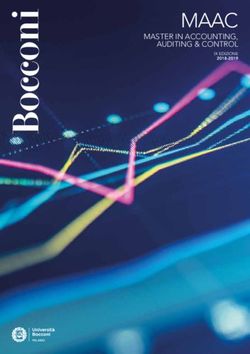 MAAC MASTER IN ACCOUNTING, AUDITING & CONTROL - IX EDIZIONE 2018-2019 - Universit&agrave; Bocconi