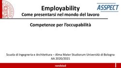 Employability Competenze per l'occupabilit&agrave; - Come presentarsi nel mondo del lavoro - ASSPECT