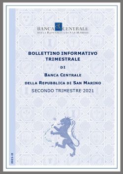 TRIMESTRALE SECONDO TRIMESTRE 2021 - BANCA CENTRALE DELLA REPUBBLICA DI SAN MARINO - Banca Centrale della ...