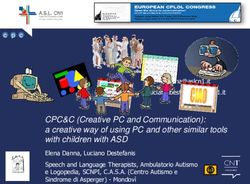 CPC&C (Creative PC and Communication): a creative way of using PC and other similar tools with children with ASD - CPLOL