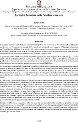 Ministero dell'Istruzione - Dipartimento per il sistema educativo di istruzione e formazione - CISL Scuola