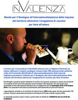 BANDO PER IL SOSTEGNO ALL'INTERNAZIONALIZZAZIONE DELLE IMPRESE DEL TERRITORIO ATTRAVERSO L'EROGAZIONE DI VOUCHER PER FIERE ALL'ESTERO - INVALENZA