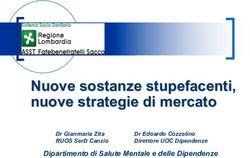 Nuove sostanze stupefacenti, nuove strategie di mercato - Dipartimento di Salute Mentale e delle Dipendenze - Osservatorio Nazionale sulla ...